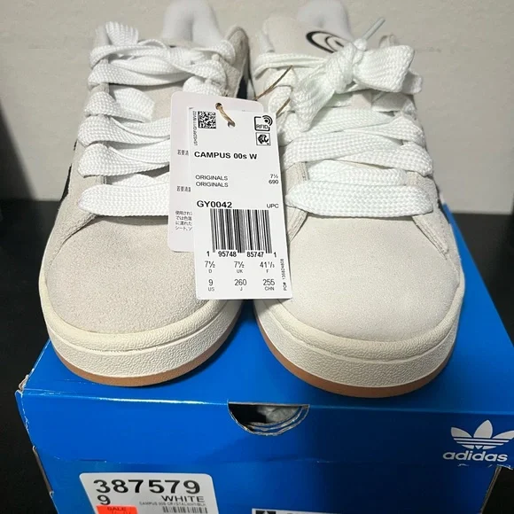 Adidas Campus 00s White Sneakers - Picture 1 of 10